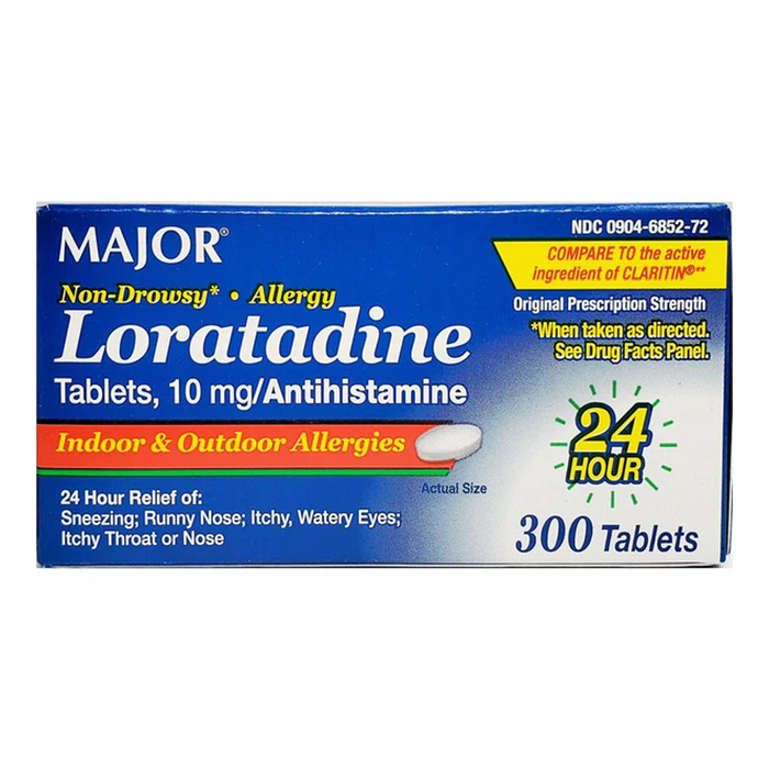 Major Loratadine 10 mg - 300 Tablets