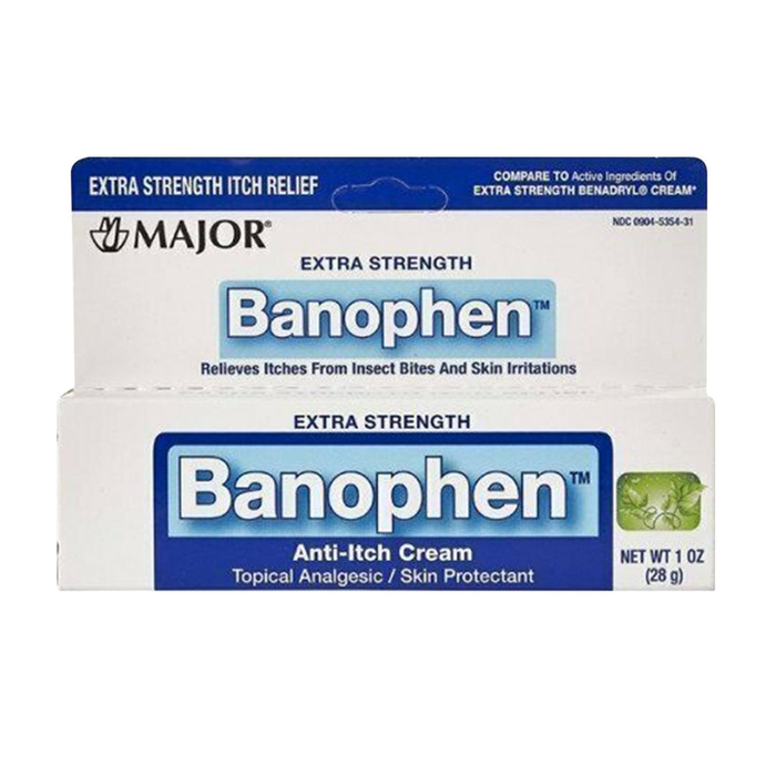 Major Extra Strength Banophen Anti-Itch Cream - 1 oz