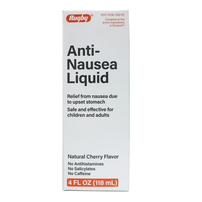 Rugby Anti-Nausea Liquid Cherry Flavor - 4 fl oz